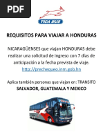 Requisitos para Viajar A Honduras