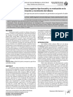 Elaboración de Un Abono Orgánico Tipo Bocashi y Su Evaluación en La Germinación y Crecimiento Del Rábano