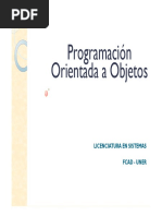 Programación Orientada A Objetos Clase 2