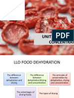 Unit 3 Dehydration and Concentration