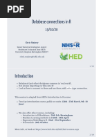 Database Connections in R