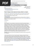 Parent Training in Autism Spectrum Disorder - What's in A Name - PDF