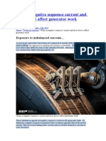 What Is Negative Sequence Current and How Does It Affect Generator Work