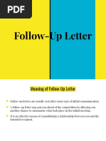 Follow-Up Letter