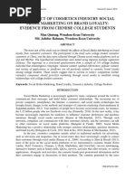 The Impact of Cosmetics Industry Social Media Marketing On Brand Loyalty Evidence From Chinese College Students 1528 2678 23 2 203