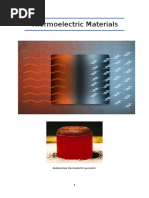 Thermoelectric Materials - Chemistry Project - Class 11