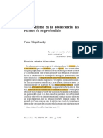 El Narcisismo en La Adolescencia - Las Razones de Su Predominio