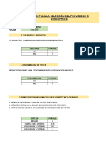 Ejemplo Seleccion de Proveedores de Backus