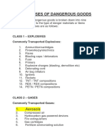 The Nine Classes of Dangerous Goods