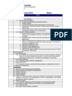 Temario Evaluación Comprensiva 2018