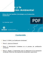 El Senace y La Certificacion Ambiental