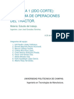 Diagrama de Operaciones de Tractor