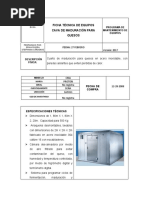 Ficha Tecnica Cava de Maduración para Queso