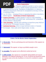 Market Segmentation Acc. To Philip Kotler