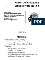 Strategies For Defending The Spread Offense With The 3-3