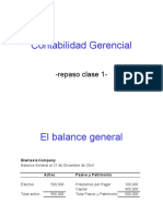 Contabilidad Gerencial. Transacciones.