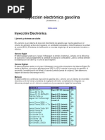 Inyección Electrónica Gasolina