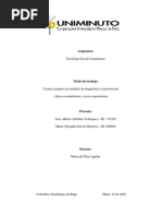 Cuadro Sinóptico de Modelos de Diagnóstico e Intervención Clínico-Comunitarios y Socio-Comunitarios