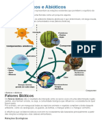 Fatores Bióticos e Abióticos