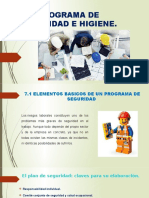 Programa de Seguridad e Higiene U7