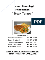 Makalah Steak Tempe