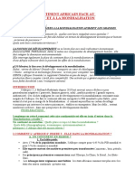 LE CONTINENT AFRICAIN FACE A LA MONDIALISATION (Compléments)