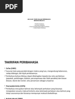 Aplikasi Teori Dalam Peribahasa