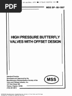 MSS SP-68 High Pressure Butterfly Valves With Offset Design PDF