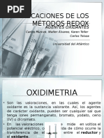 APLICACIONES DE LOS MÉTODOS REDOX Expo1