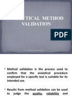 Analytical Method Validation: By: P. Vanaja