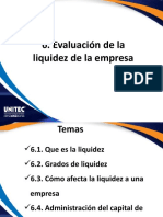 6 Evaluación de La Líquidez de La Empresa