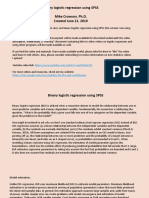 SPSS Binary Logistic Regression Demo 1 Terminate