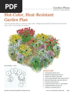 Hot Color Heat Resistant Garden Plan