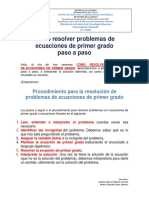 Cómo Resolver Problemas de Ecuaciones Lineales. Betty JJ