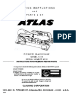 Atlas 4350 Hacksaw Manual