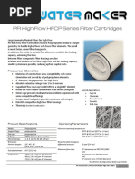 PFI Polypropylene High Flow HFCP Series Element Filter Cartridges