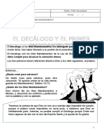 Tema 5 DECÁLOGO Y PRIMER MANDAMIENTO