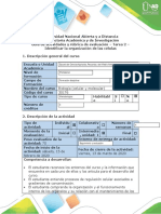 Guía de Actividades y Rúbrica de Evaluación - Tarea 2 - Identificar La Organización de Las Células