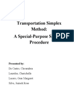 Transportation Simplex Method