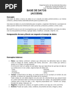 Base de Datos Acces