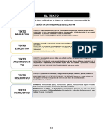 EL TEXTO Ejercicios de Tipos de Textos