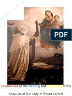 The Rite of The Imposition of The Brown Scapular