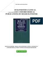 Brain and Bannisters Clinical Neurology Oxford Medical Publications by Roger Bannister PDF