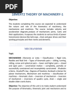 Theory of Machinary-1 PDF