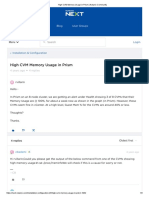 High CVM Memory Usage in Prism - Nutanix Community