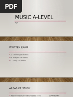 Study Guide For A-Level Music (AQA Specification)