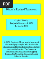 Blooms Revised Taxonomy