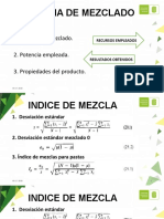 Eficiencia de Mezclado