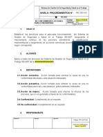 PRC-SST-019 Procedimiento de No Conformidades, Acciones Correctivas o Preventivas