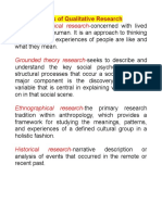 Types of Quali and RRL